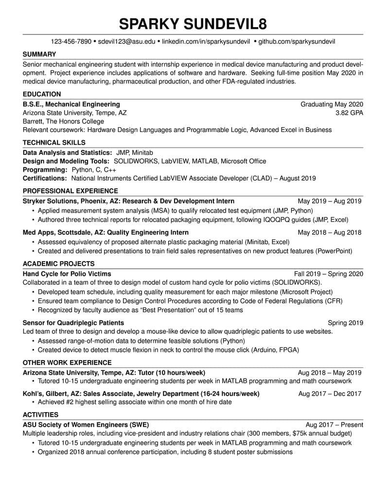 Academic CV LaTeX Resume Template - CV Format